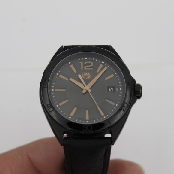 New Tag Heuer WBJ1314.FC8230 Formula 1 Midsize Womens Black Watch Leather Gold - Picture 6 of 13